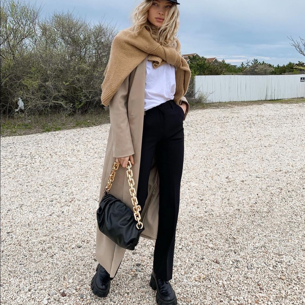 J Brand X Elsa Hosk Playday Straight black denim jeans AG Redone
